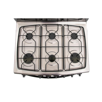 Estufa Koblenz Marsella, Gas/eléctrica, 6 Quemadores, Negra, Puerta Con Visor