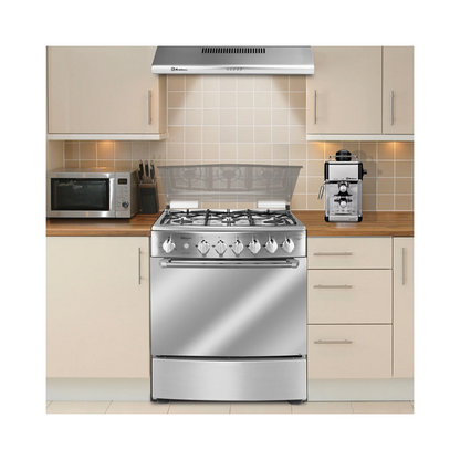 Estufa Koblenz Florencia, Gas/ Eléctrica, 6 Quemadores, C Acero Inox, Puerta Ciega