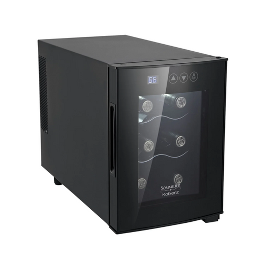 Cava Para Vinos Koblenz Evfk-06, 120 V, 6 Espacios, Negra