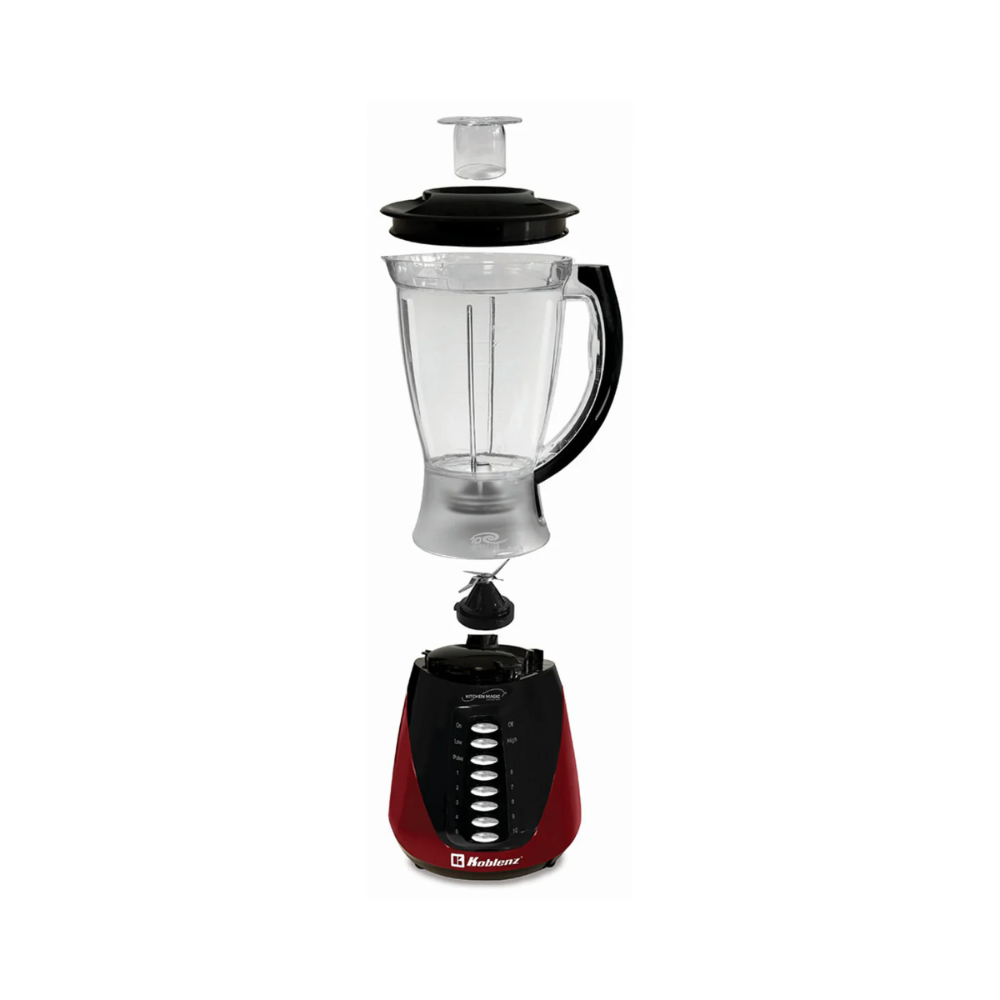 Licuadora Koblenz Chef Lkm-4510, 1.5 L, Roja/ Negra, Vaso Plástico, 127 V