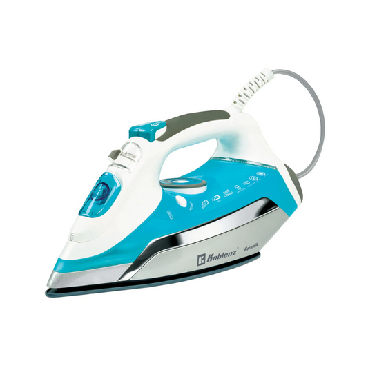 Plancha Koblenz Keramik Pkk-750, Cable 360°, Color Aqua