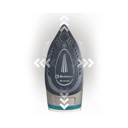 Plancha Koblenz Keramik Pkk-750, Cable 360°, Color Aqua