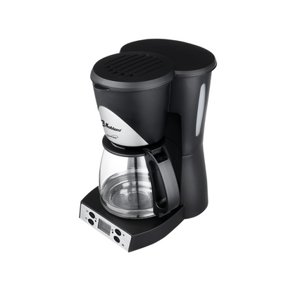 Cafetera Programable Koblenz® 12 Tazas, Filtro Lavable Negro