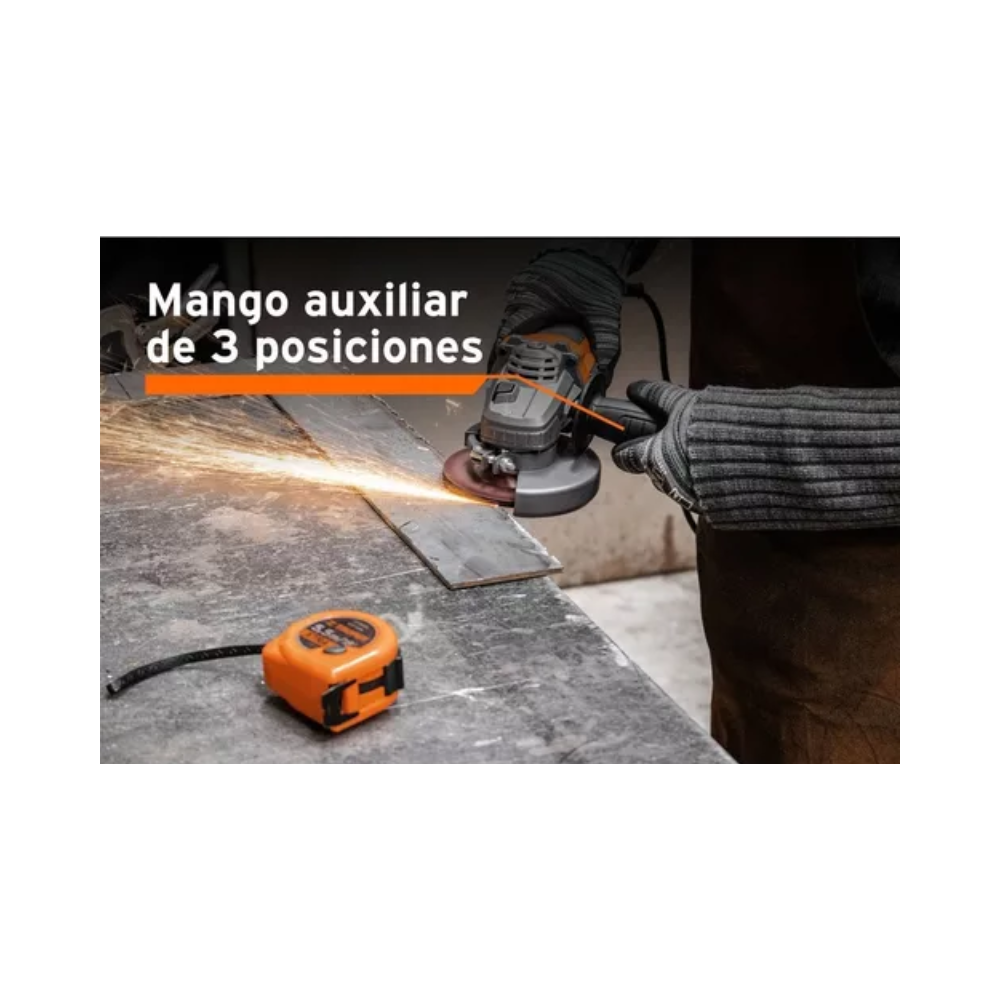 COMBO ESMERILADORA 4.1 2 800W C LENTES DE SEG Y FLEX.