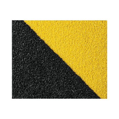 Cinta antiderrapante amarilla c negra con abrasivo 50mm x 5m