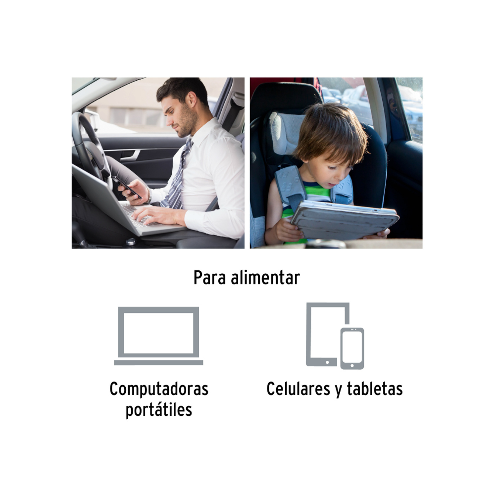 Inversor de corriente 120 W