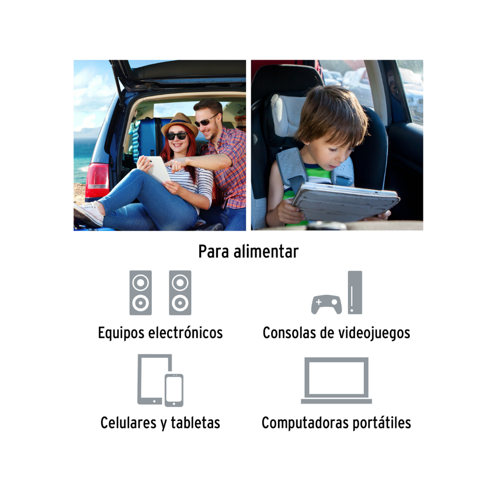 Inversor de corriente 200 W