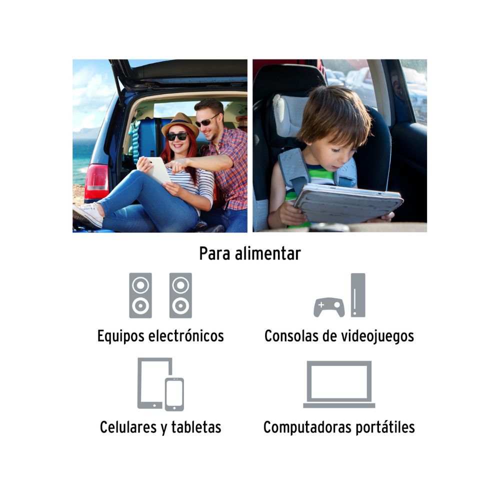 Inversor de corriente 400 W