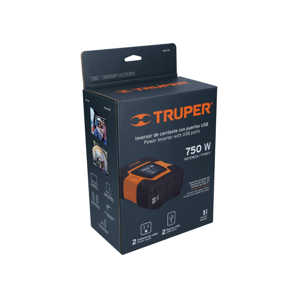 Inversor de corriente 750 W