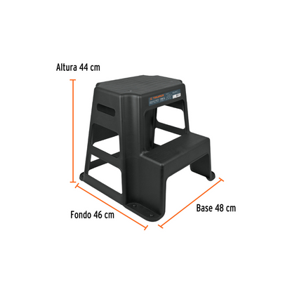 Taburete de 2 peldanos, Truper 10499