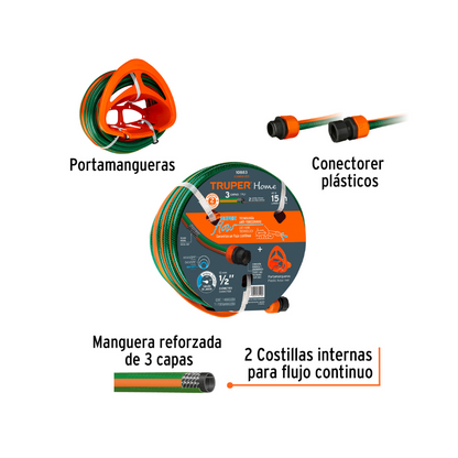 Combo manguera MAN 15X1 2RE y portamanguera GAN MA