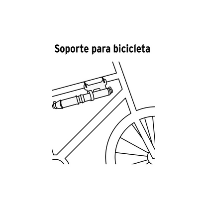 Mini bomba manual p bicicleta 75 PSI