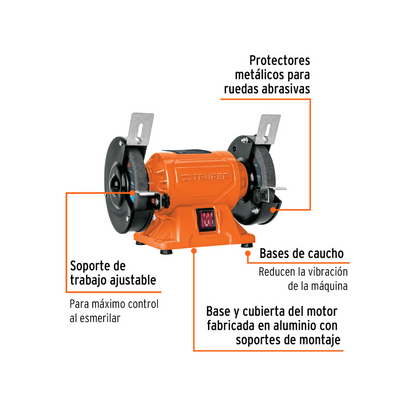EBA 5 ESMERIL DE BANCO DE 5 DE 1 4 HP