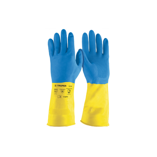 Guantes de latex reforzados para limpieza chicos
