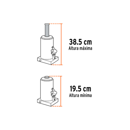 Gato hidraulico de botella 4 Ton