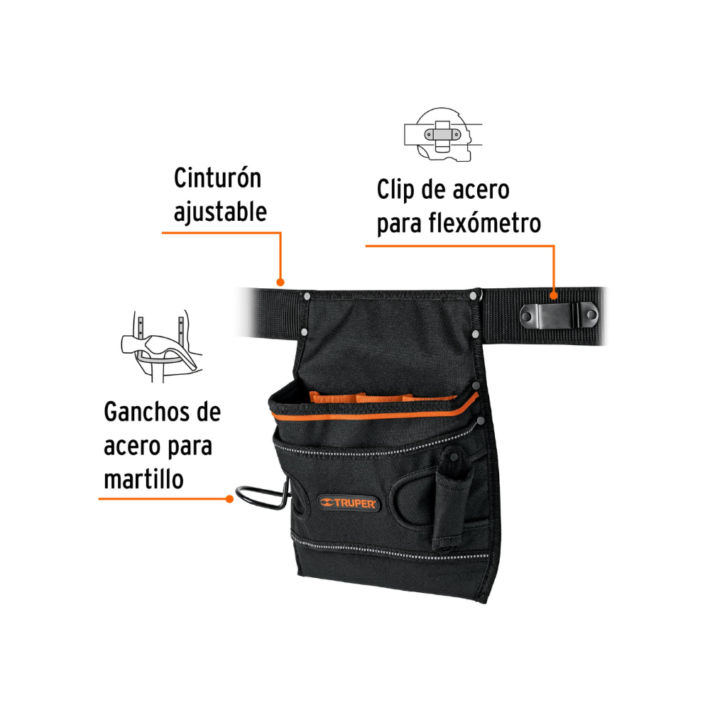 Porta herramientas 7 compartimentos