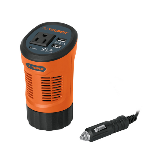 Inversor de corriente 120 W tipo vaso
