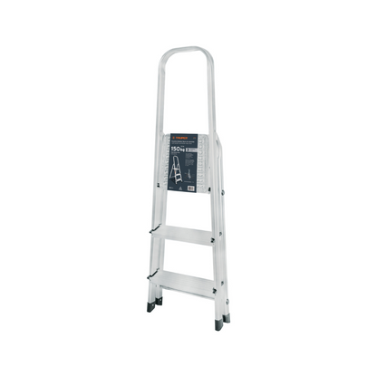 Escalera tubular 3 peldaños aluminio