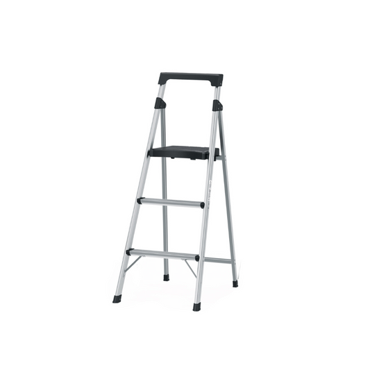 Escalera tubular 3 peldaños aluminio