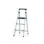 Escalera tubular 3 peldaños aluminio