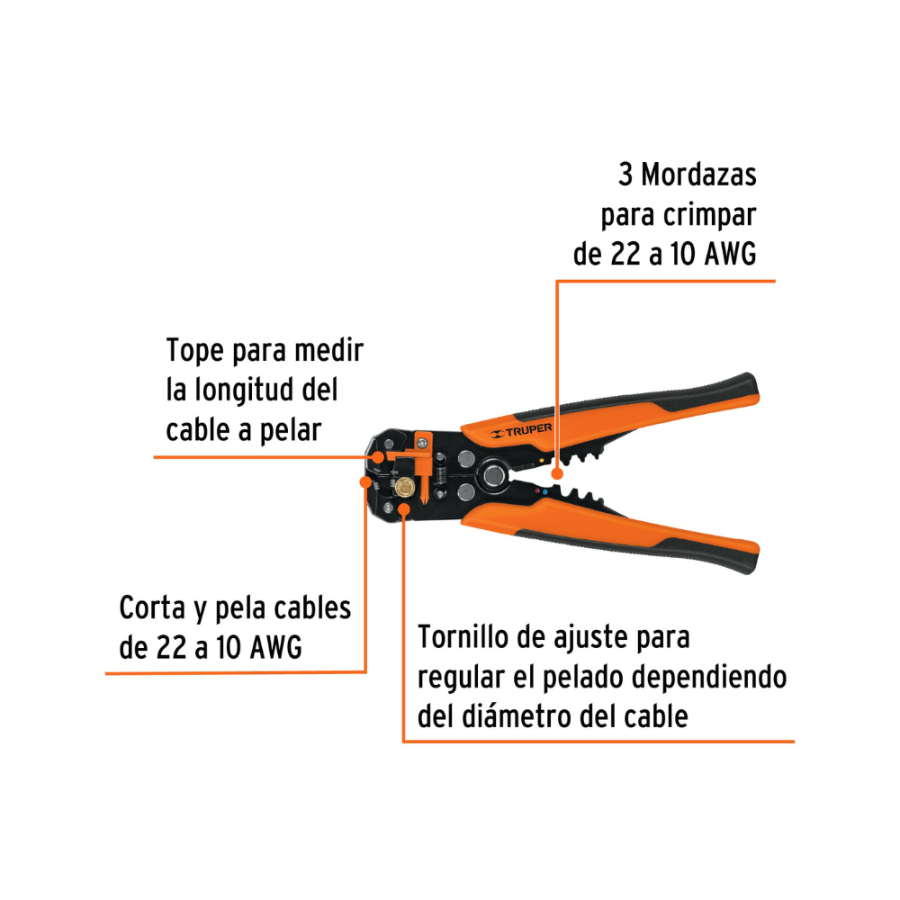 Pinzas pelacables automatica