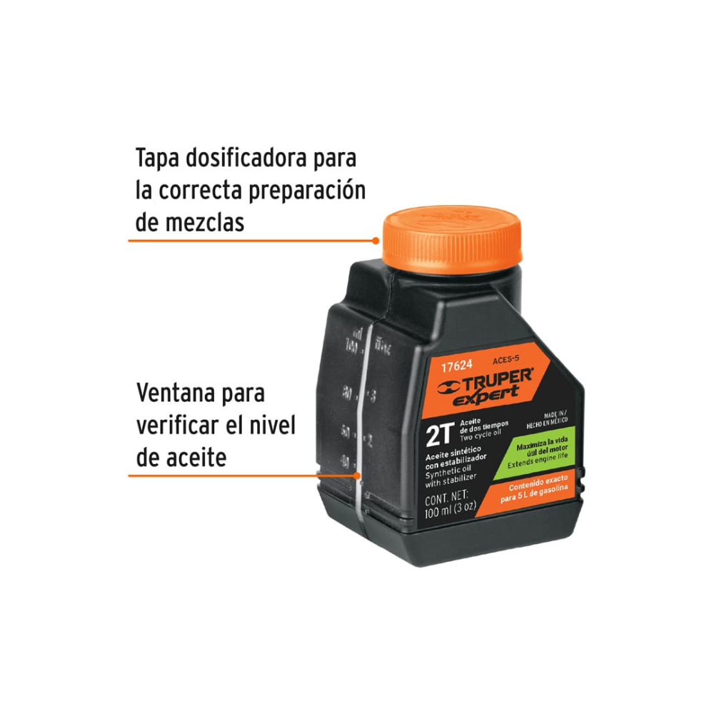 Aceite sintetico motor 2 tiempos 118ml