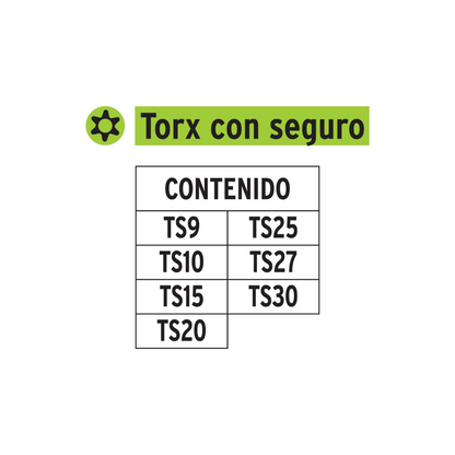 Puntas Torx con seguro 1IN 7 pzas Exper