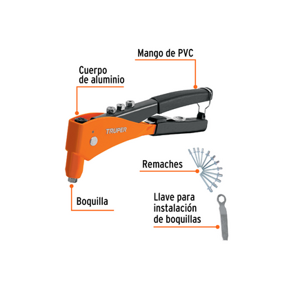 Remachadora 9 In profesional con remaches