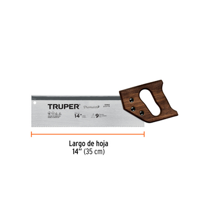 Serrucho 14IN diamante costilla 9 DPP