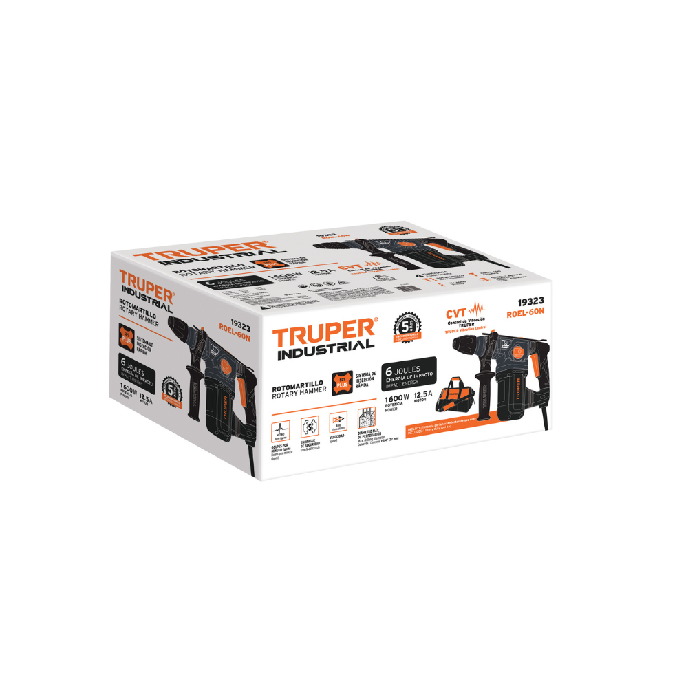 ROTOMARTILLO INDUSTRIAL SDS PLUS 6 JOULES 1600 W