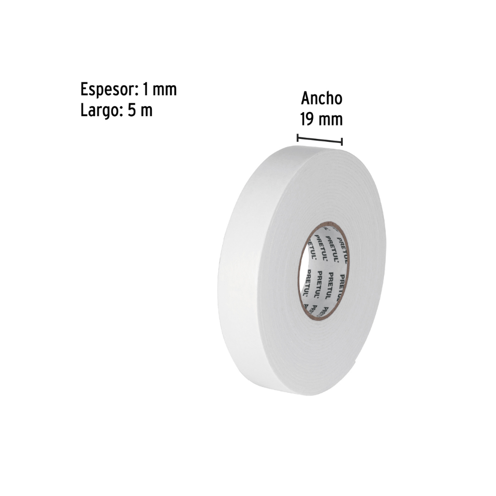 Cinta doble cara de 19 mm x 5 m Pretul