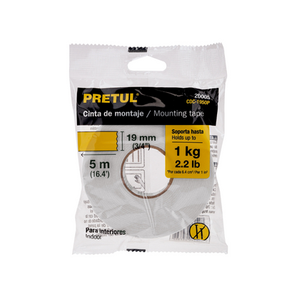 Cinta doble cara de 19 mm x 5 m Pretul