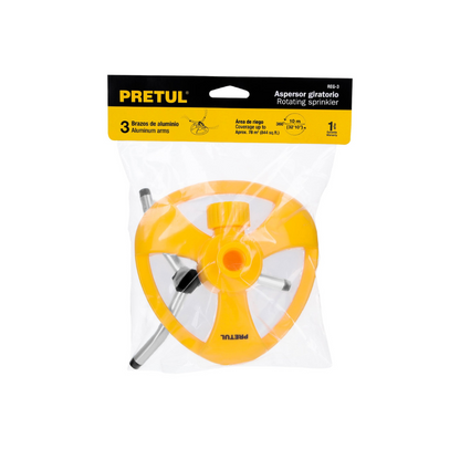 Regadera giratoria con 3 brazos Pretul