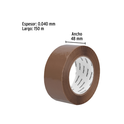 Cinta de empaque canela 150 m Pretul
