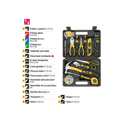 Juego de 42 herramientas Comfort Grip, Pretul