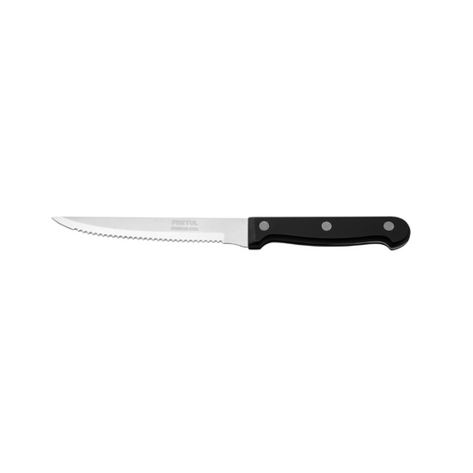Cuchillo para asado con sierra mango plastico 5 in