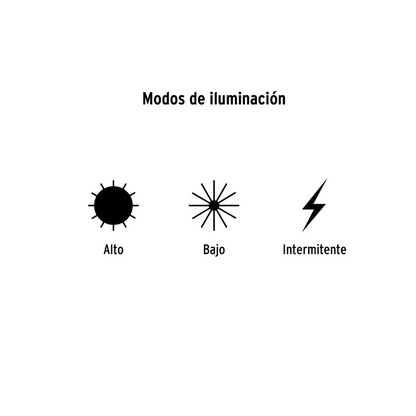 Linterna recargable 200 lumenes Pretul