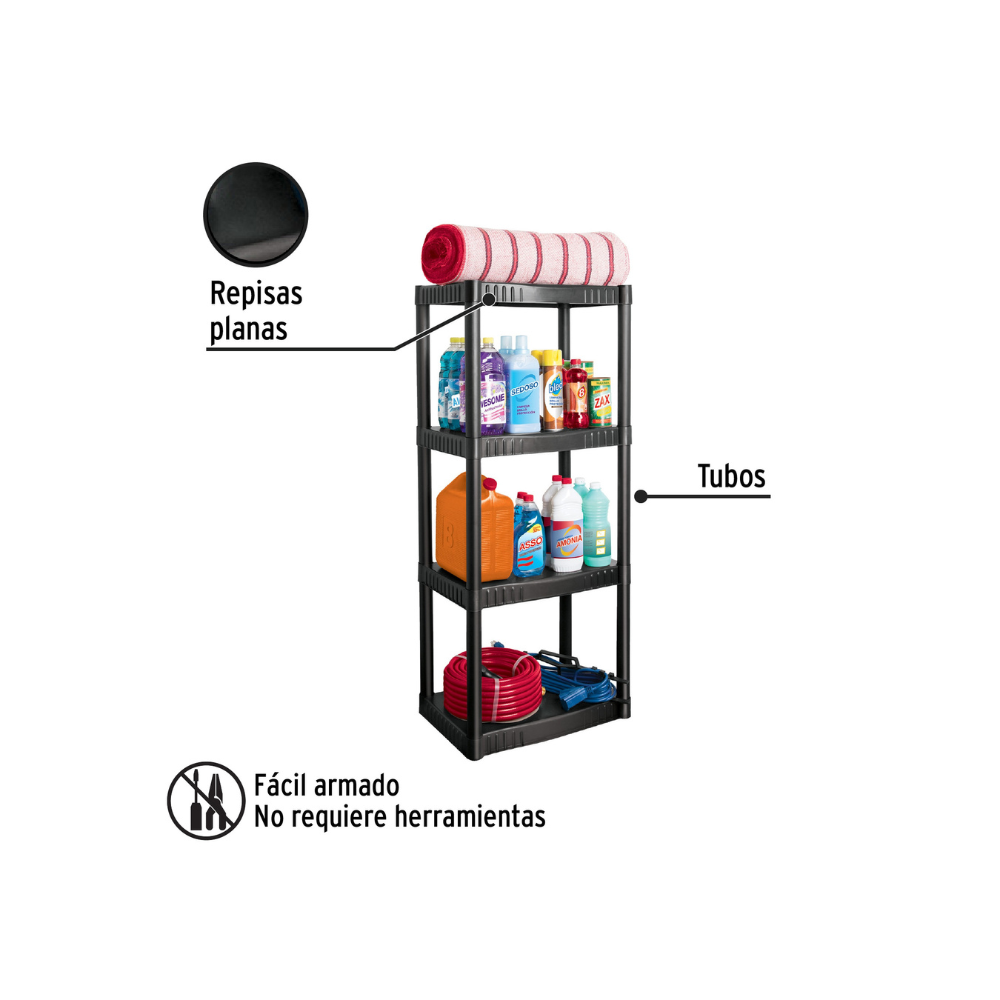 Estante plastico 4 repisas Pretul