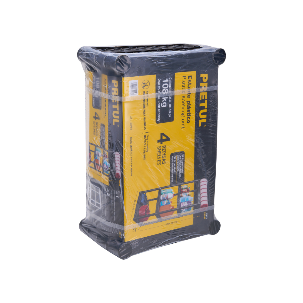 Estante plastico 4 repisas Pretul