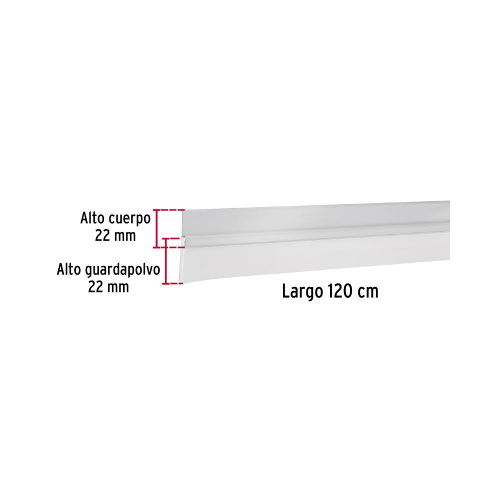 Guardapolvo 120 cm aluminio