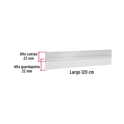 Guardapolvo 120 cm aluminio
