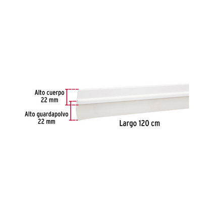 Guardapolvo 120 cm blanco