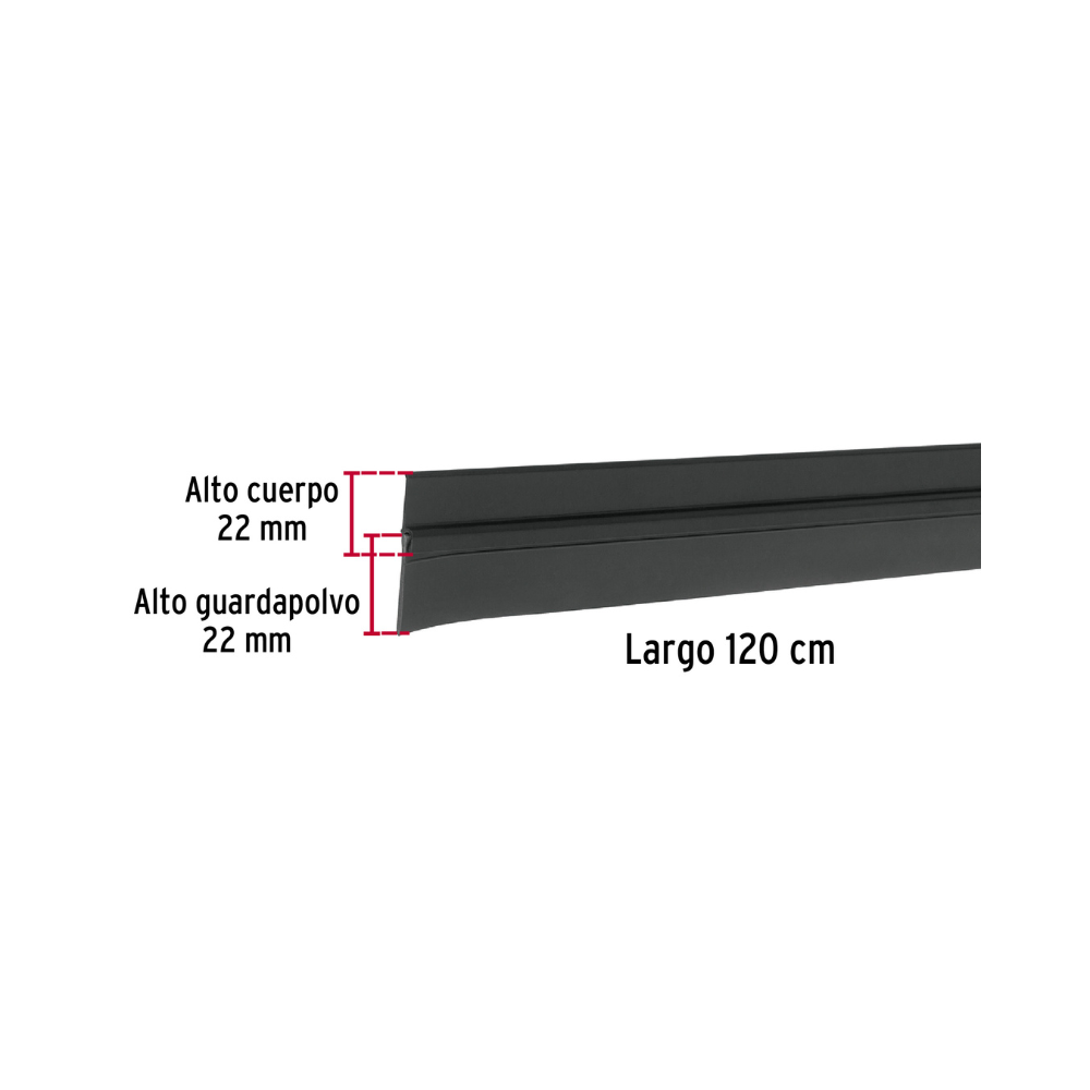 Guardapolvo 120 cm negro