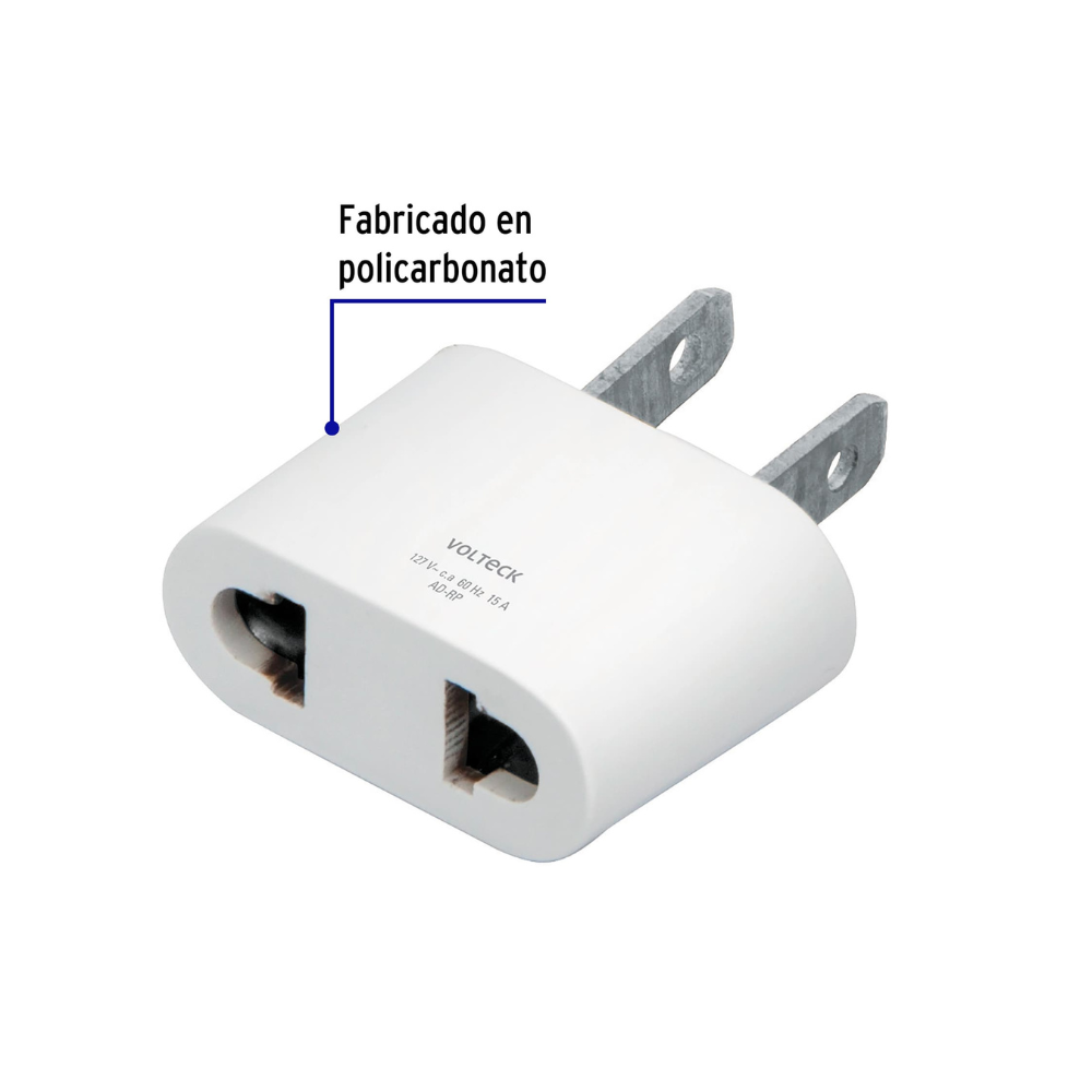 Adaptador barra redonda a plana
