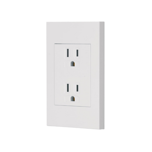 Placa armada contacto duplex 3 modulos Espanola blanco