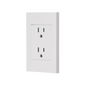 Placa armada contacto duplex 3 modulos Espanola blanco
