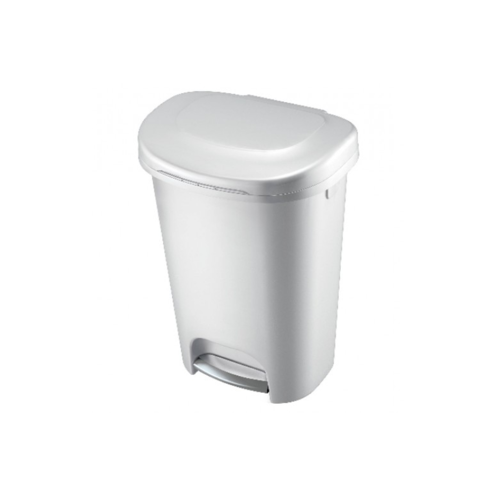 Contenedor de pedal step on de 49L color Blanco