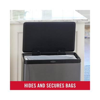 Contenedor de residuos con pedal metalico de 12 gal