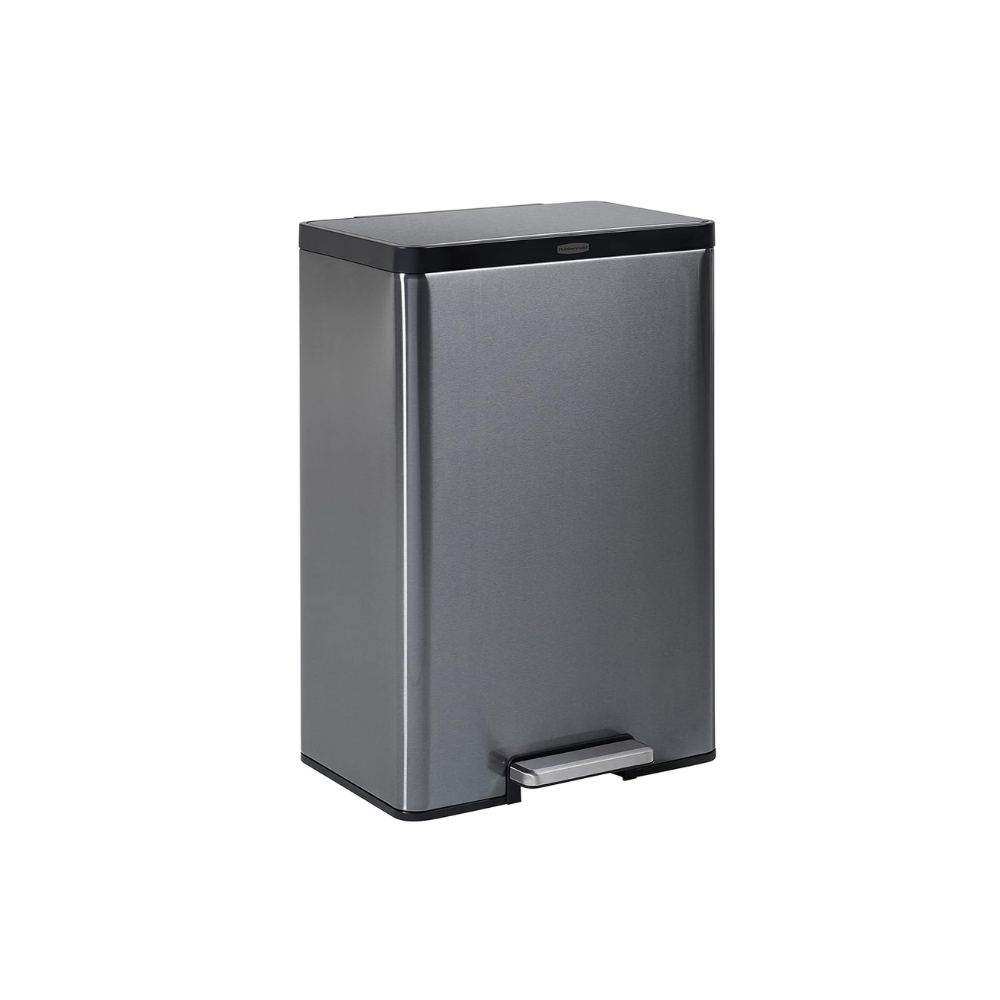 Contenedor de residuos con pedal metalico de 12 gal