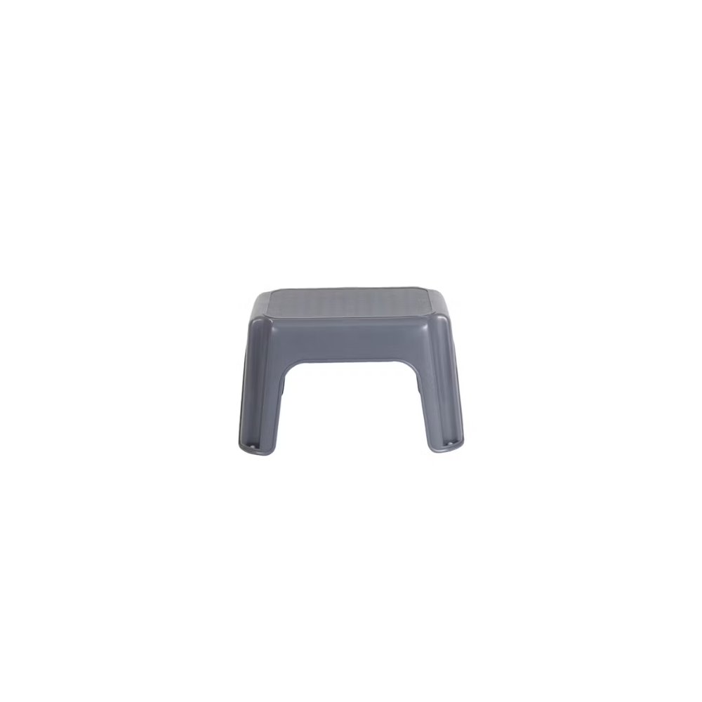 Taburete pequeño de plastico c gris